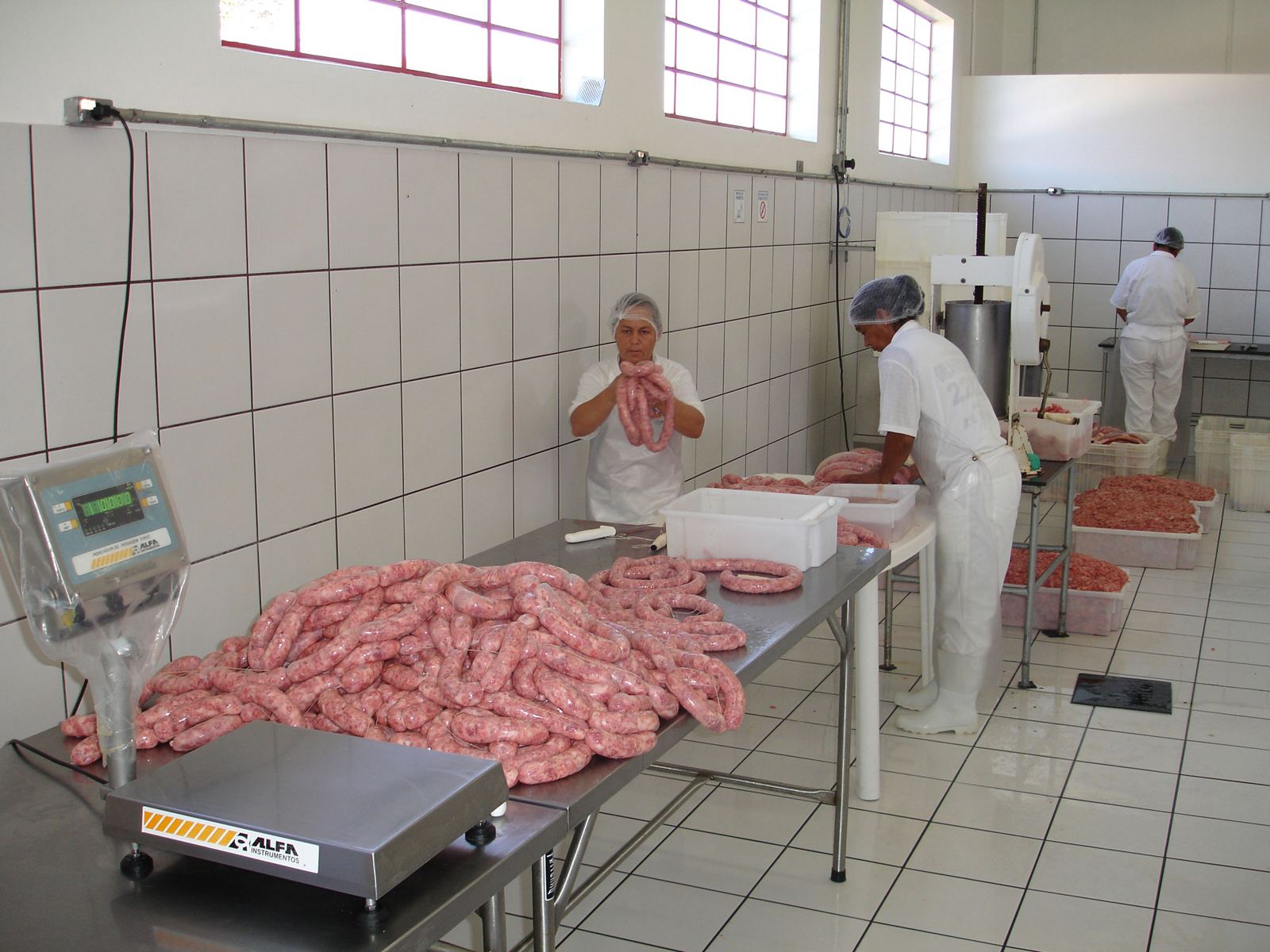 Produção na fábrica