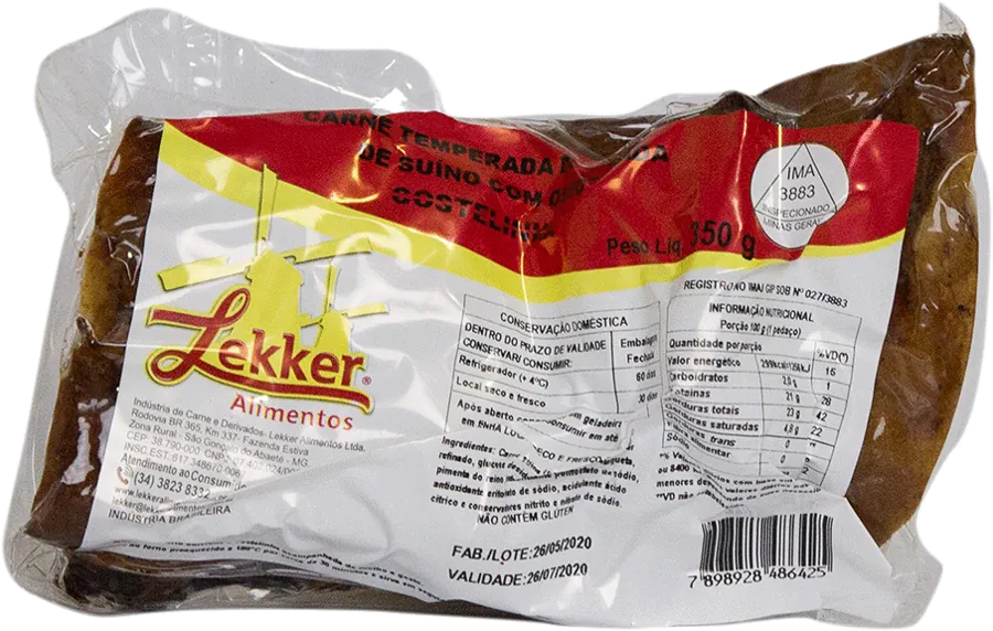 Costelinha Temperada Defumada Lekker